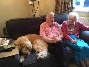 I had to share the sofa with Alex's Mum and Malcolm. It was a bit of a tight squeeze, but I managed.