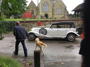 Apparently me chasing the bride up the aisle is not the done thing!