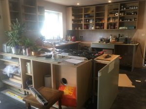 The new kitchen is really coming on now. There is a sign that it might be finished soon!