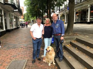 Me (the good-looking one in the front!) with Auntie Zena (middle), Daddy Richard (left) and him (unfortunately)!
